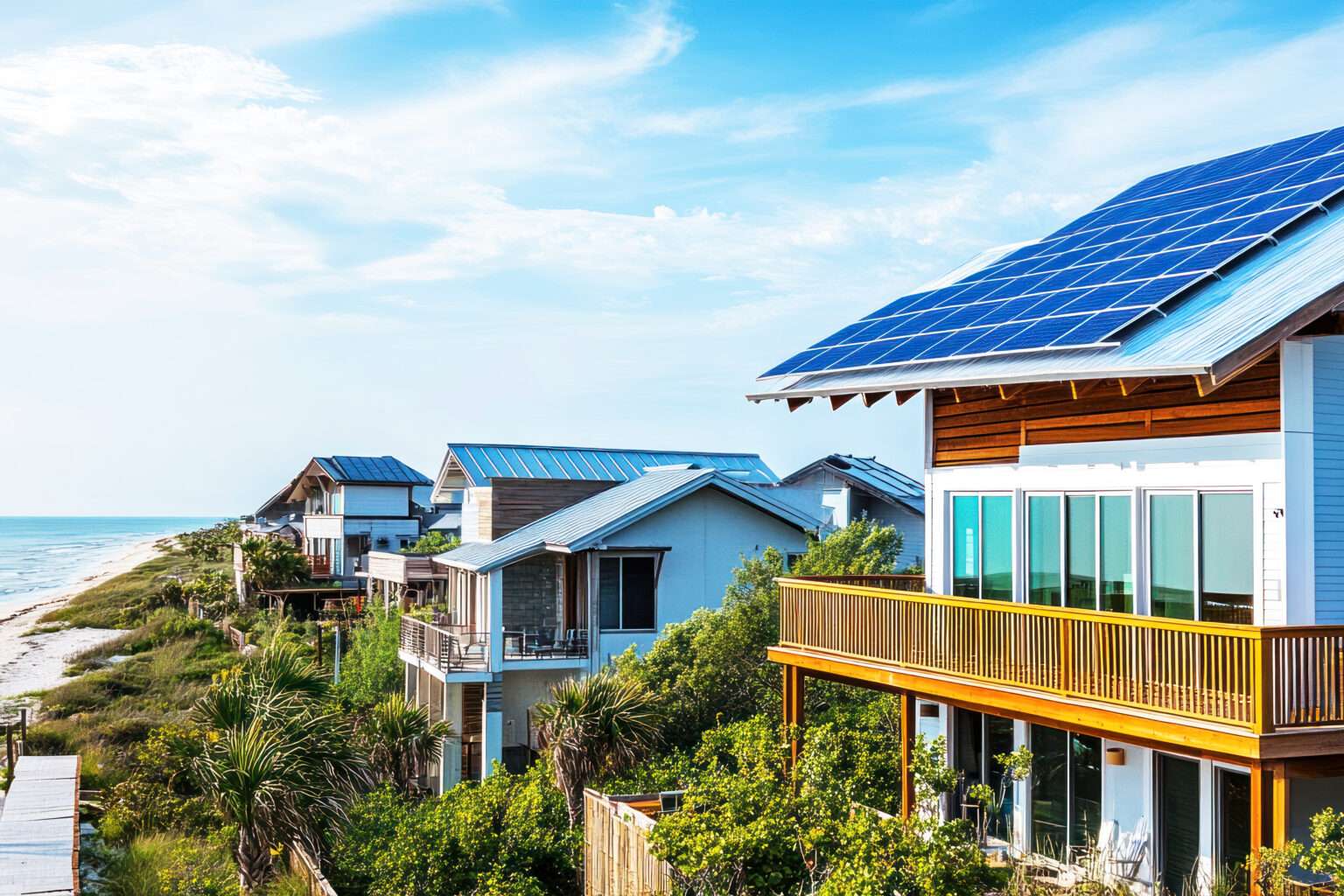 Solar panels on a roof, symbolizing a San Diego solar business that achieved growth through SEO and website redesign.