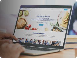 Custom built website for Blue Apron with tailored design and features