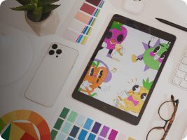 Professional graphic design services creating cohesive brand identity for startups